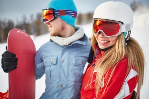 Wintersport Freunde