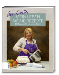 Man sieht das Cover des Buches "Mein Leben, meine Rezepte" von Lea Linsters.