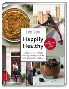 Buchcover des Kochbuchs Happily Healthy aus dem das Rezept zu dem glutenfreien Porridge stammt