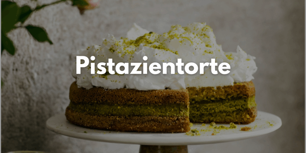 Pistazientorte schön angerichtet