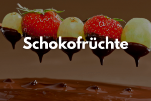 Titelbild von Schokofrüchten: Obst, dass in Schokolade getaucht wird